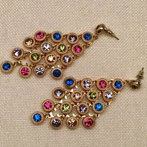 **SALE**!!  Multi stone chandelier earrings.